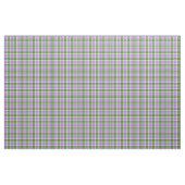 Tissu Plaid de lavande, de vert, et blanc (Yard)