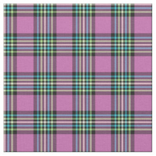 Tissu Plaid de mode de vert d'orchidée, de turquoise et