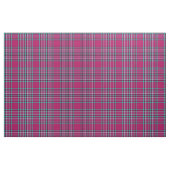 Tissu Plaid de rose et d'Aqua, avec rayure blanche/noire (Fat Quarter)