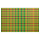 Tissu Plaid de tartan rouge et vert (Yard)