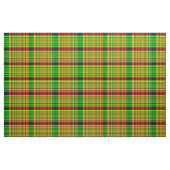 Tissu Plaid de tartan rouge et vert (Fat Quarter)