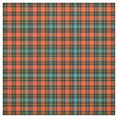 Tissu Plaid d'Halloween orange foncé, vert et noir (Échantillon)