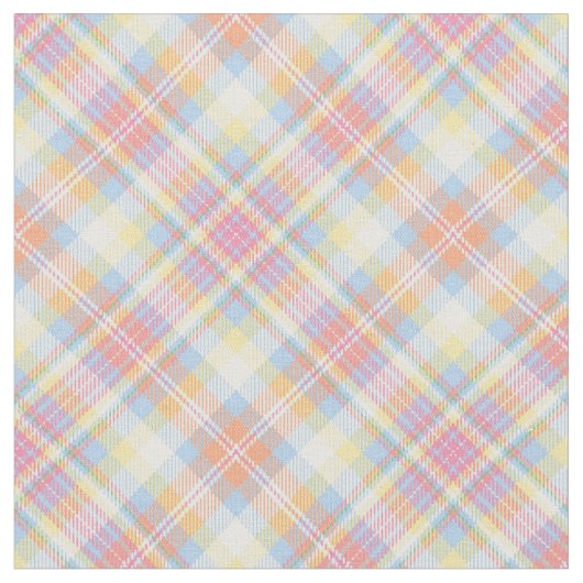 Tissu Plaid en pastel de rayure (Fermer)