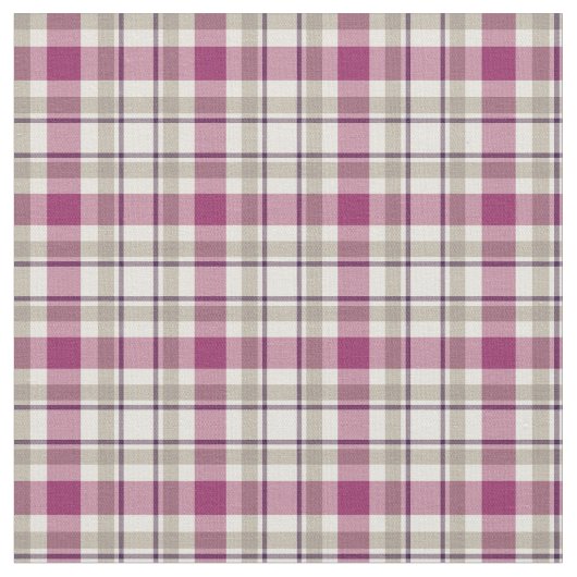 Tissu Plaid Girly pourpre et gris lumineux (Fermer)