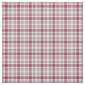Tissu Plaid Girly pourpre et gris lumineux (Échantillon)