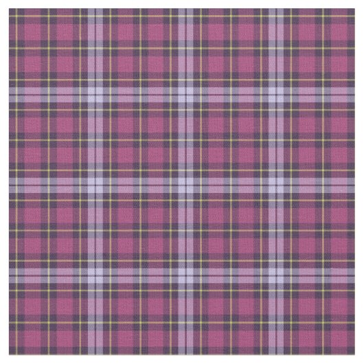 Tissu Plaid Girly pourpre lumineux (Fermer)