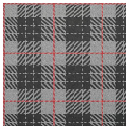 Tissu Plaid imprimé flanc gris (Échantillon)