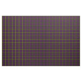 Tissu Plaid jaune noir pourpre chaud foncé print2 de (Fat Quarter)