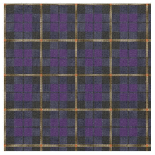 Tissu Plaid jaune noir pourpre print2 de rayure de prune (Fermer)