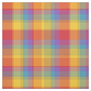 Tissu Plaid juteux d'arc-en-ciel