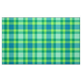 Tissu Plaid moderne de la moitié du siècle - vert et (Fat Quarter)