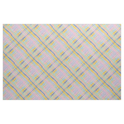 Tissu Plaid multicolore (Fat Quarter)