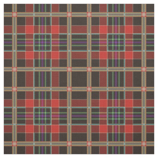 Tissu Plaid multicolore (Tartan) (Échantillon)