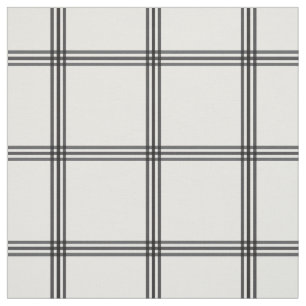 Tissu Plaid noir et blanc