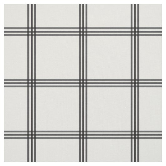Tissu Plaid noir et blanc (Échantillon)