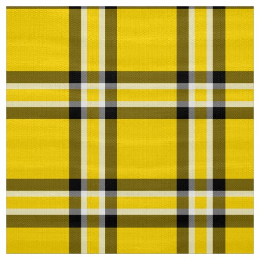 Tissu Plaid noir et jaune (Échantillon)