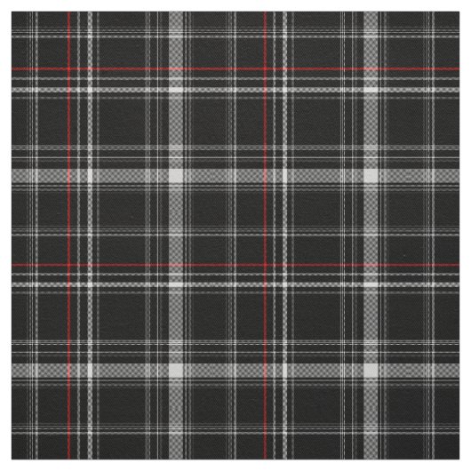 Tissu plaid noir et rouge (Échantillon)