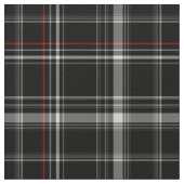 Tissu plaid noir et rouge (Détail)