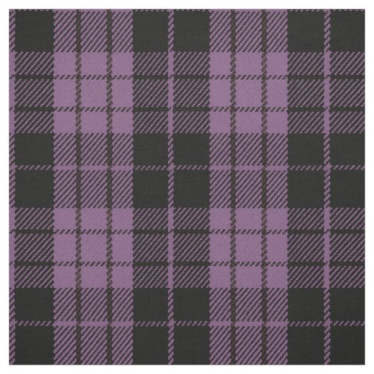 Tissu plaid noir multi de rayure de lavande (Échantillon)