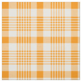 Tissu Plaid orange et blanc (Échantillon)