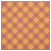 Tissu Plaid polarisé dans l'orange et le rose (Échantillon)