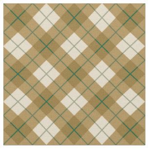 Tissu Plaid polarisé en or avec la rayure verte