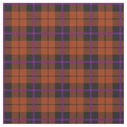 Tissu Plaid pourpre de citrouille d'automne/noir orange (Fermer)