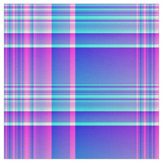 Tissu Plaid rose et bleu Checkered (Fermer)