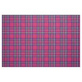Tissu Plaid rose fushia, bleu/vert/or/blanc (Fat Quarter)