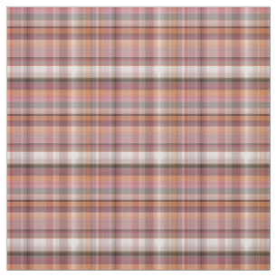 Tissu Plaid rose mou