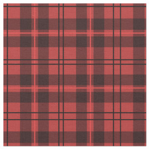Tissu Plaid rouge et noir