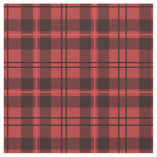 Tissu Plaid rouge et noir (Fermer)