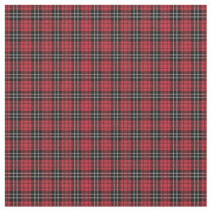 Tissu plaid rouge et vert