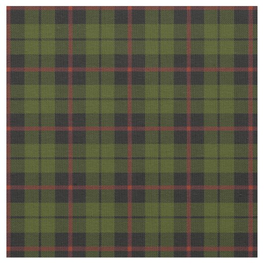 Tissu plaid rouge print2 de rayure de vert d'armée (Fermer)