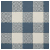 Tissu Plaid Russe Navy et Buffalo Beige (Échantillon)