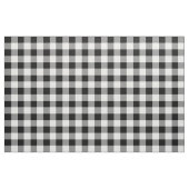 Tissu Plaid rustique de bisons noirs et blancs (Yard)