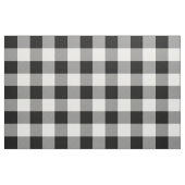 Tissu Plaid rustique de bisons noirs et blancs (Fat Quarter)