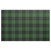 Tissu Plaid rustique de bisons verts et noirs (Fat Quarter)