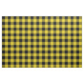 Tissu Plaid rustique de buffle jaune et noir (Yard)