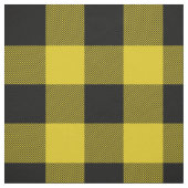 Tissu Plaid rustique de buffle jaune et noir (Échantillon)