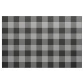 Tissu Plaid rustique gris et noir de buffle (Fat Quarter)