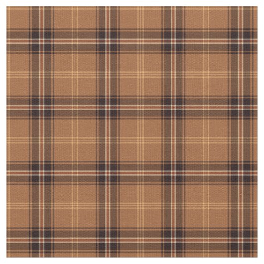 Tissu Plaid rustique orange et Brown (Fermer)