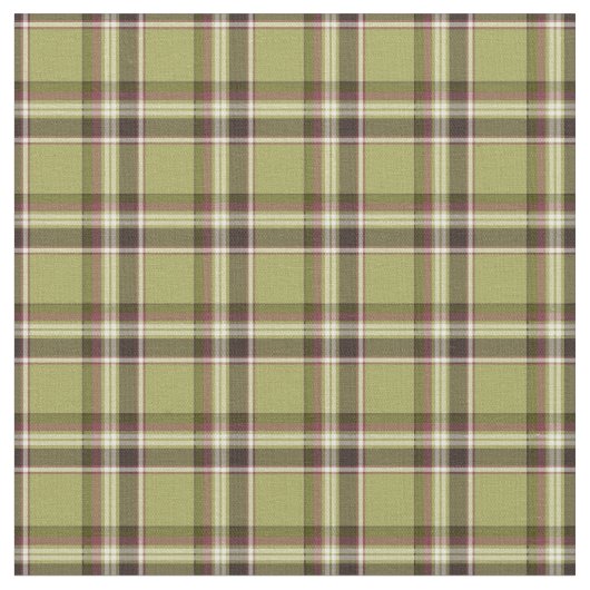 Tissu Plaid rustique vert clair et pourpre (Fermer)