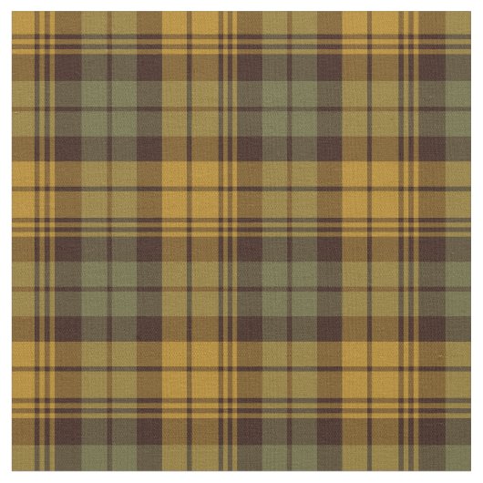 Tissu Plaid rustique vert et or (Fermer)