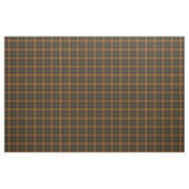 Tissu Plaid rustique vert-foncé et orange (Fat Quarter)
