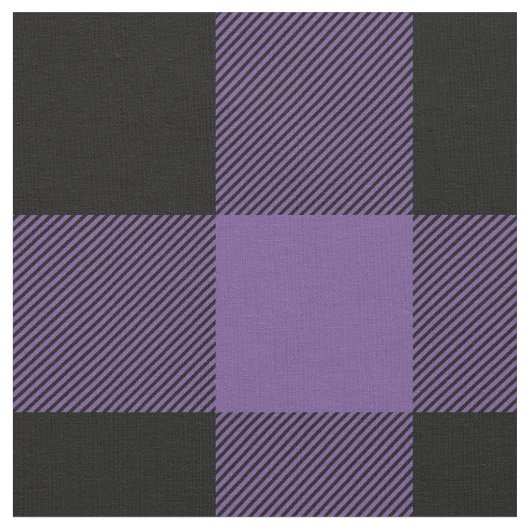 Tissu Plaid rustique violet et noir de bison (Fermer)