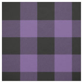 Tissu Plaid rustique violet et noir de bison (Échantillon)