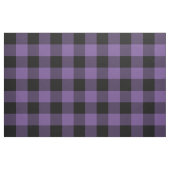 Tissu Plaid rustique violet et noir de bison (Fat Quarter)
