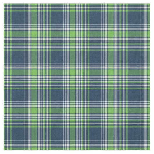 Tissu Plaid sportif bleu et vert (Fermer)