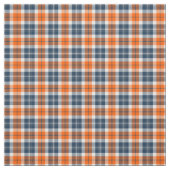 Tissu Plaid sportif orange et bleu (Échantillon)